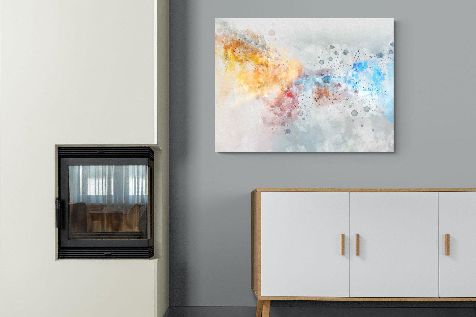 Splatter-Wall_Art-100 x 75cm-Mounted Canvas-No Frame-Pixalot