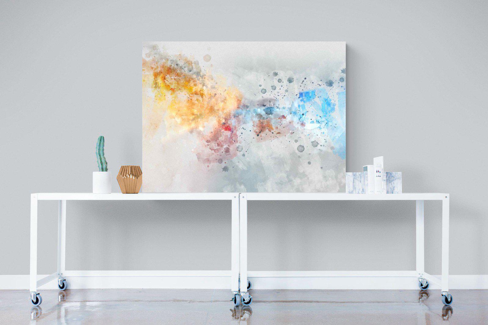 Splatter-Wall_Art-120 x 90cm-Mounted Canvas-No Frame-Pixalot