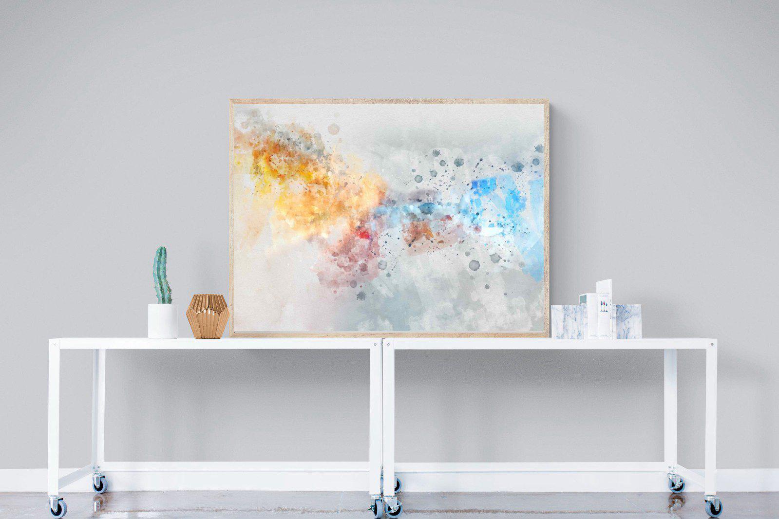 Splatter-Wall_Art-120 x 90cm-Mounted Canvas-Wood-Pixalot