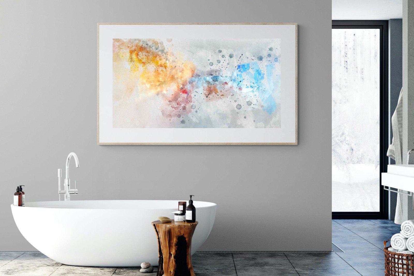 Splatter-Wall_Art-180 x 110cm-Framed Print-Wood-Pixalot