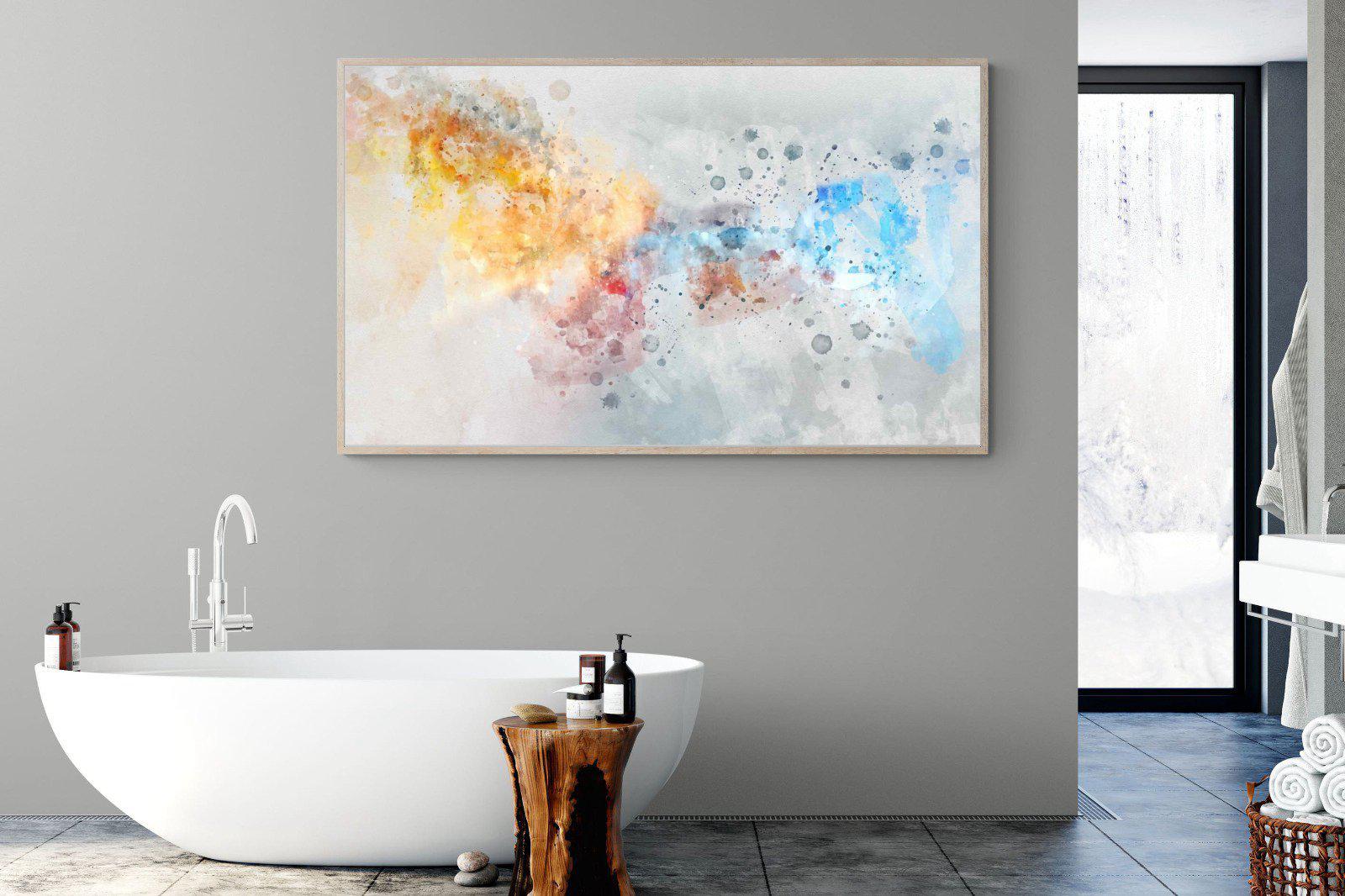 Splatter-Wall_Art-180 x 110cm-Mounted Canvas-Wood-Pixalot