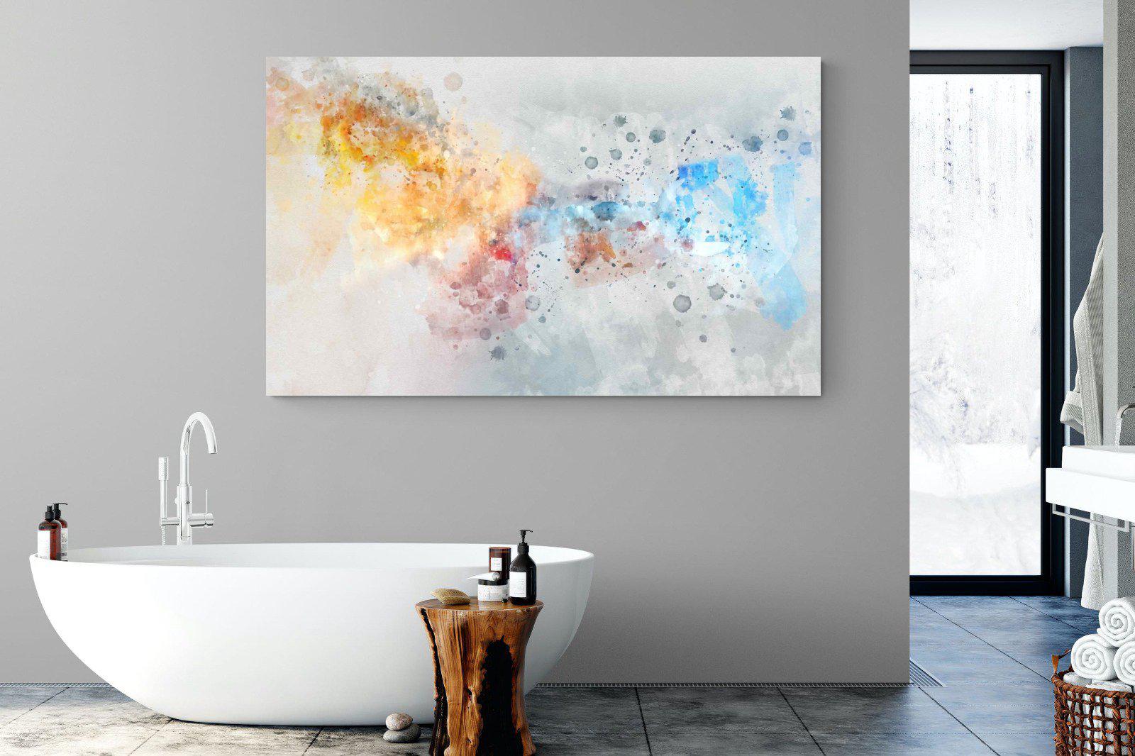 Splatter-Wall_Art-180 x 110cm-Mounted Canvas-No Frame-Pixalot