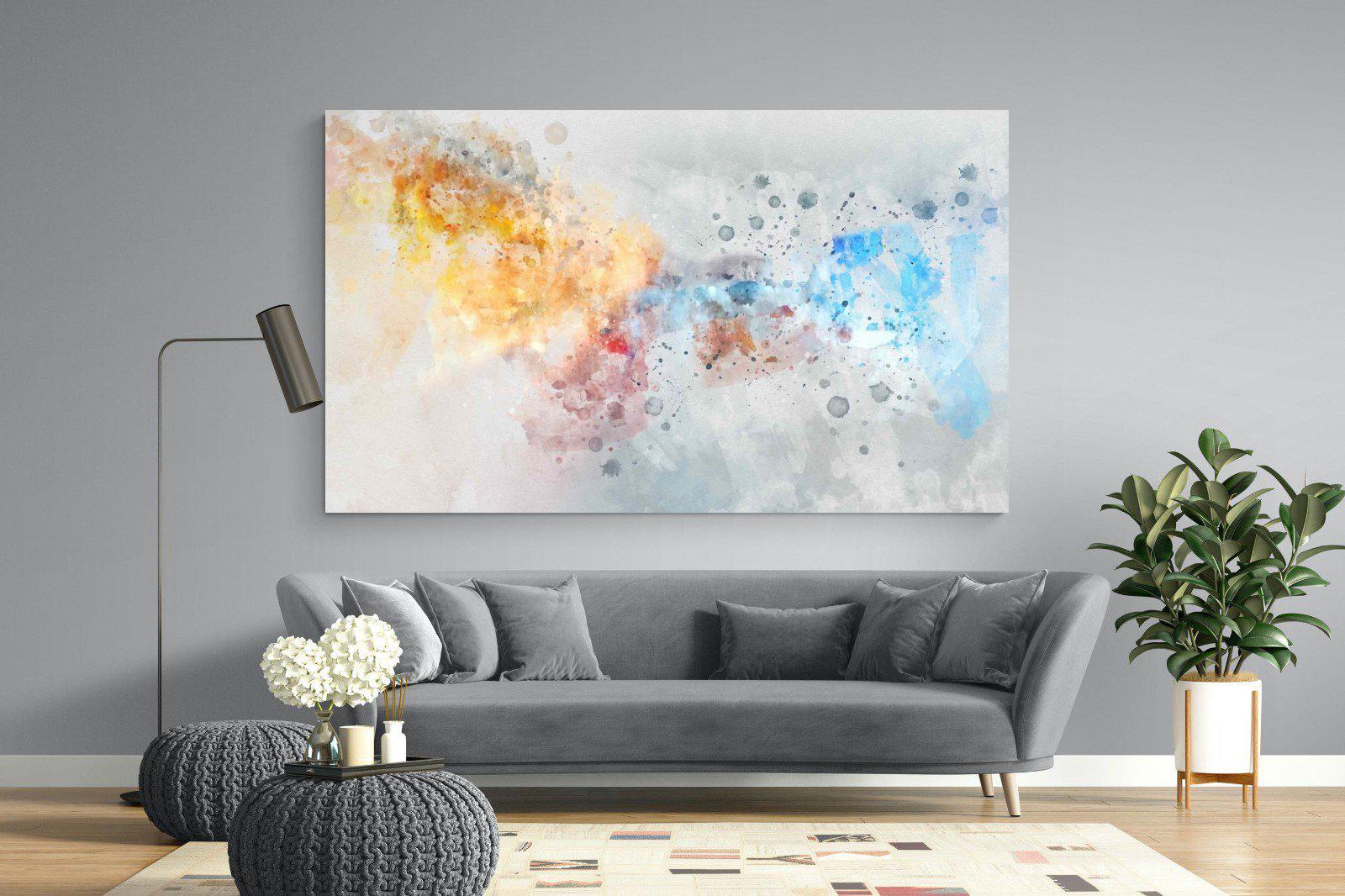 Splatter-Wall_Art-220 x 130cm-Mounted Canvas-No Frame-Pixalot