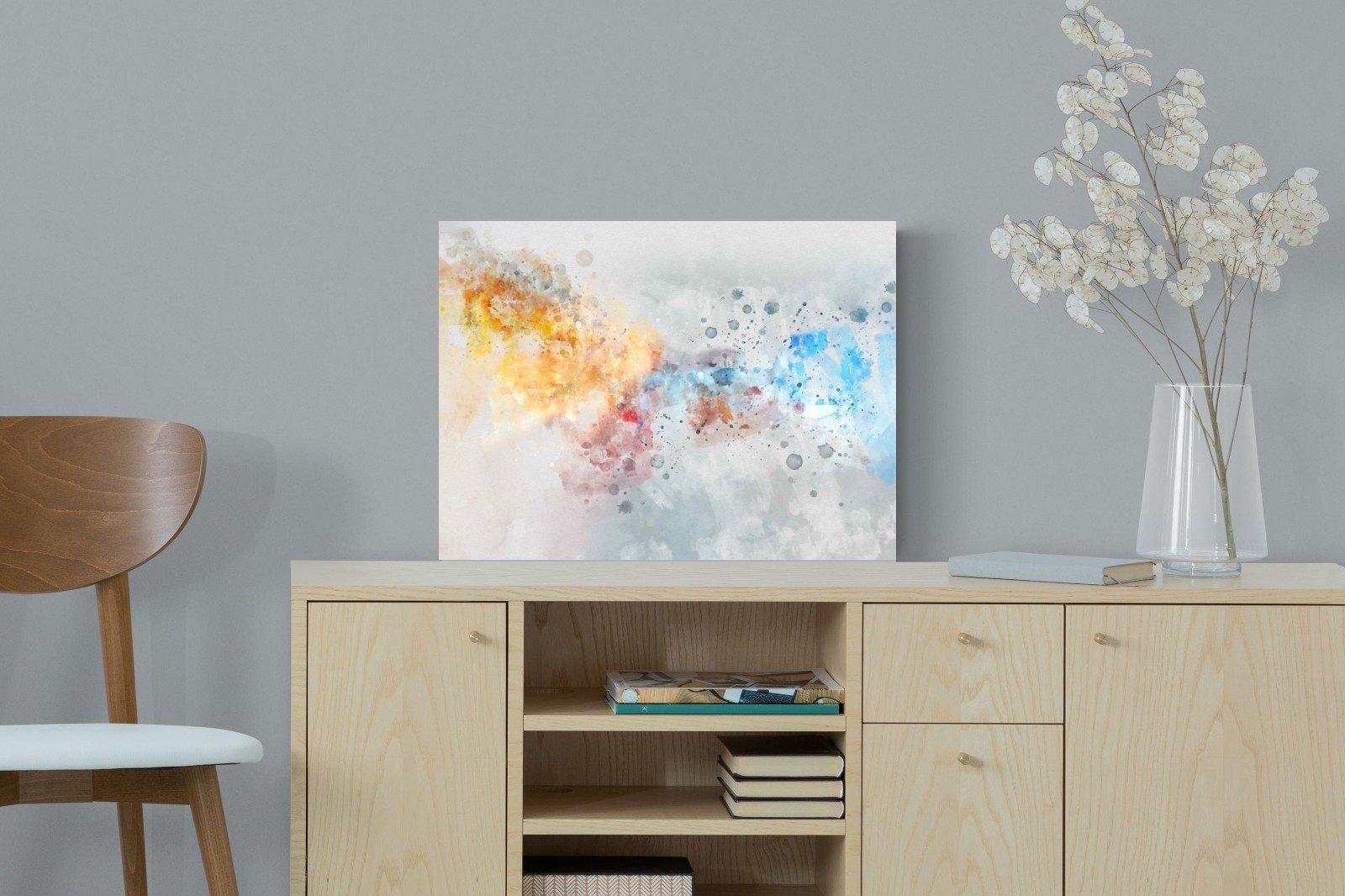 Splatter-Wall_Art-60 x 45cm-Mounted Canvas-No Frame-Pixalot