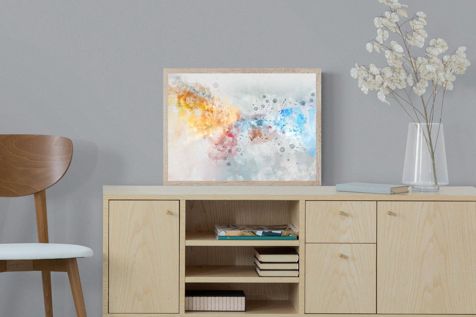 Splatter-Wall_Art-60 x 45cm-Mounted Canvas-Wood-Pixalot