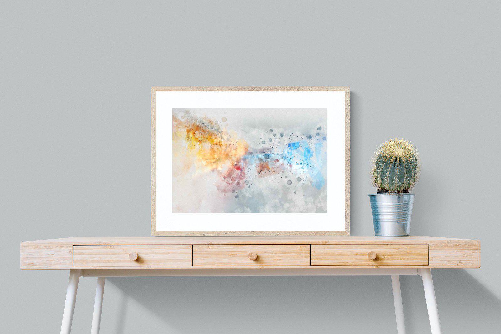 Splatter-Wall_Art-80 x 60cm-Framed Print-Wood-Pixalot
