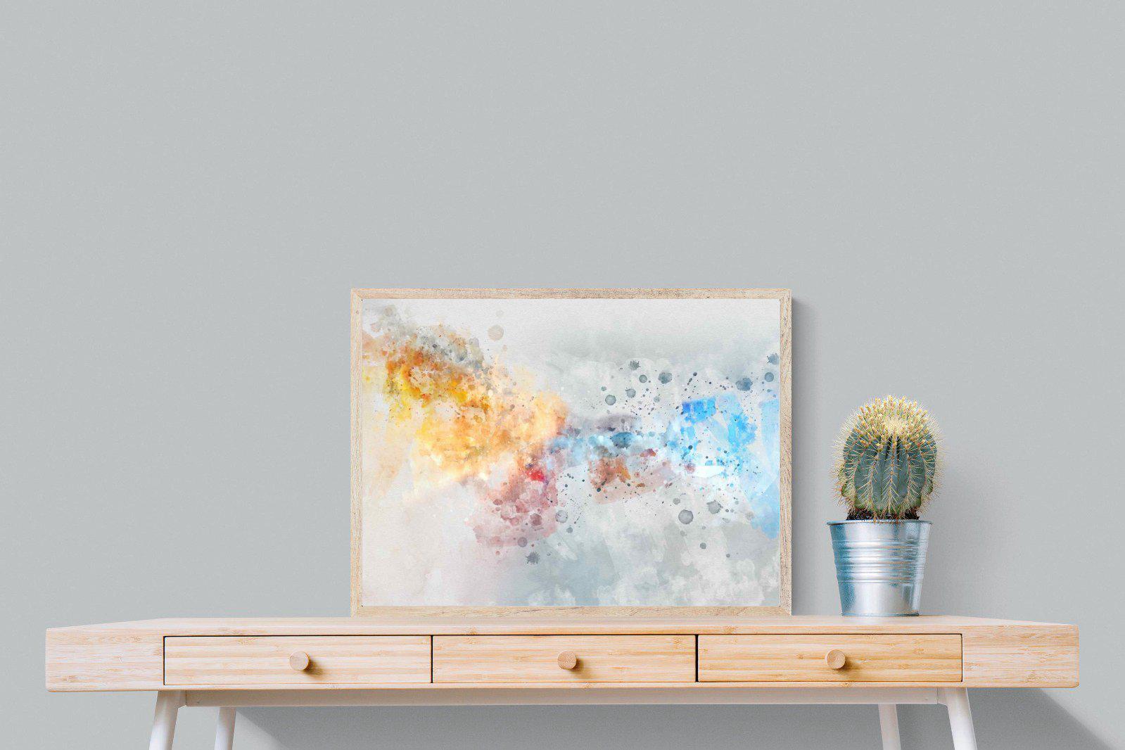 Splatter-Wall_Art-80 x 60cm-Mounted Canvas-Wood-Pixalot