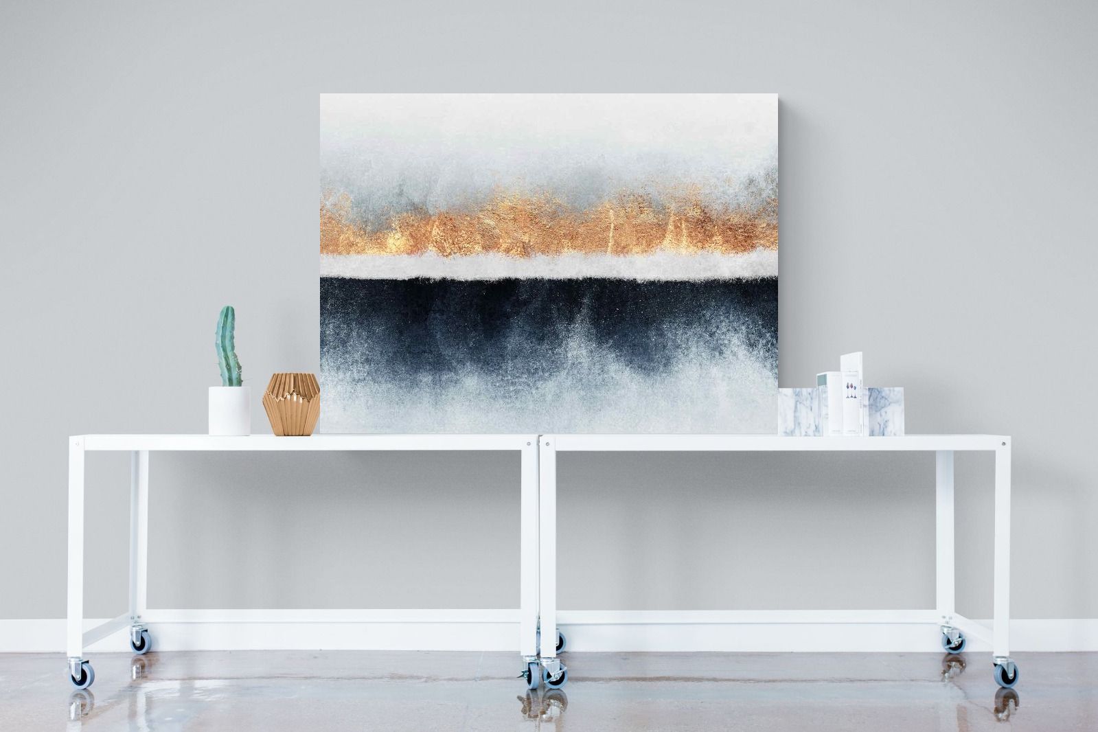 Split Horizon-Wall_Art-120 x 90cm-Mounted Canvas-No Frame-Pixalot