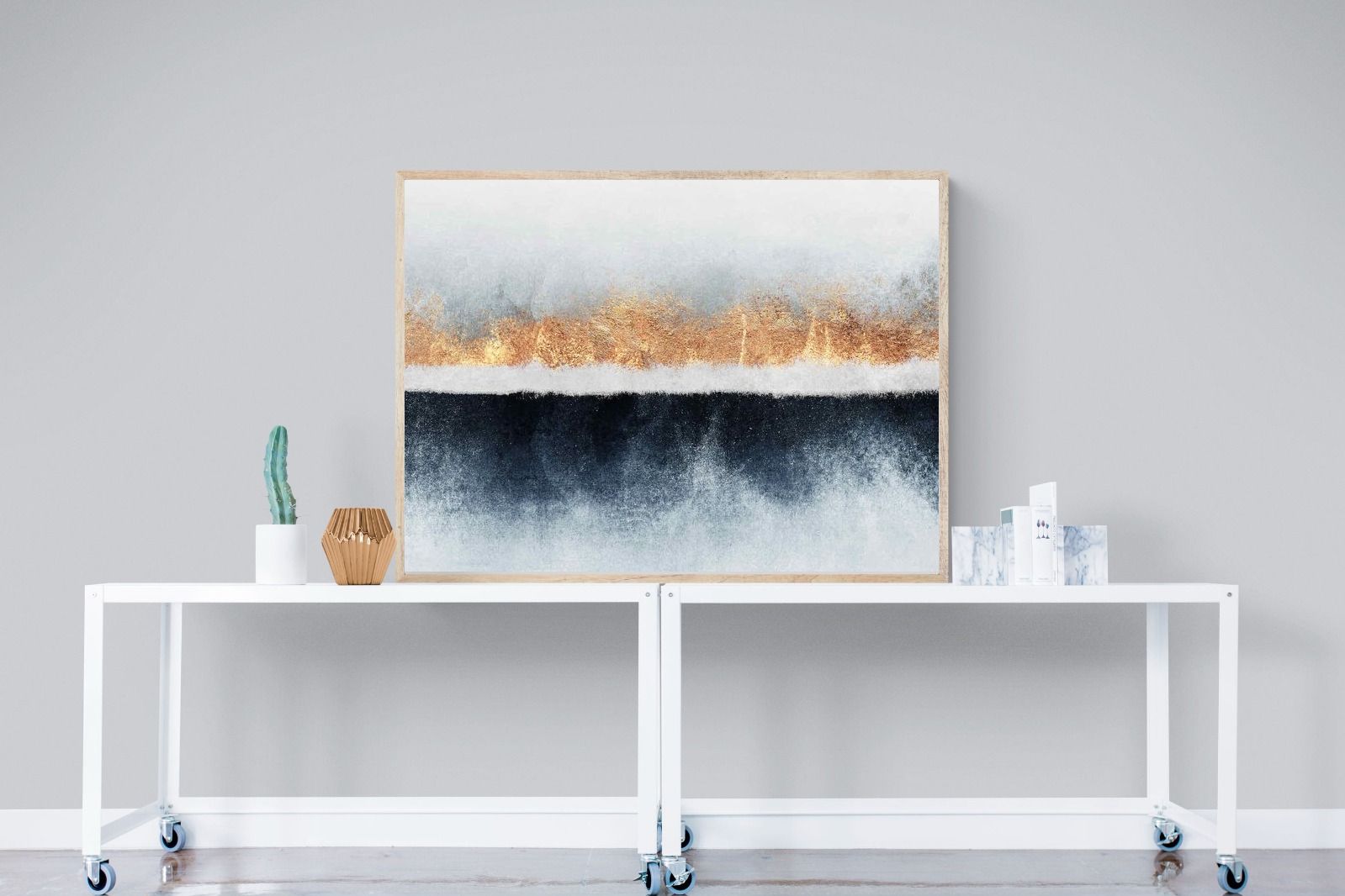Split Horizon-Wall_Art-120 x 90cm-Mounted Canvas-Wood-Pixalot