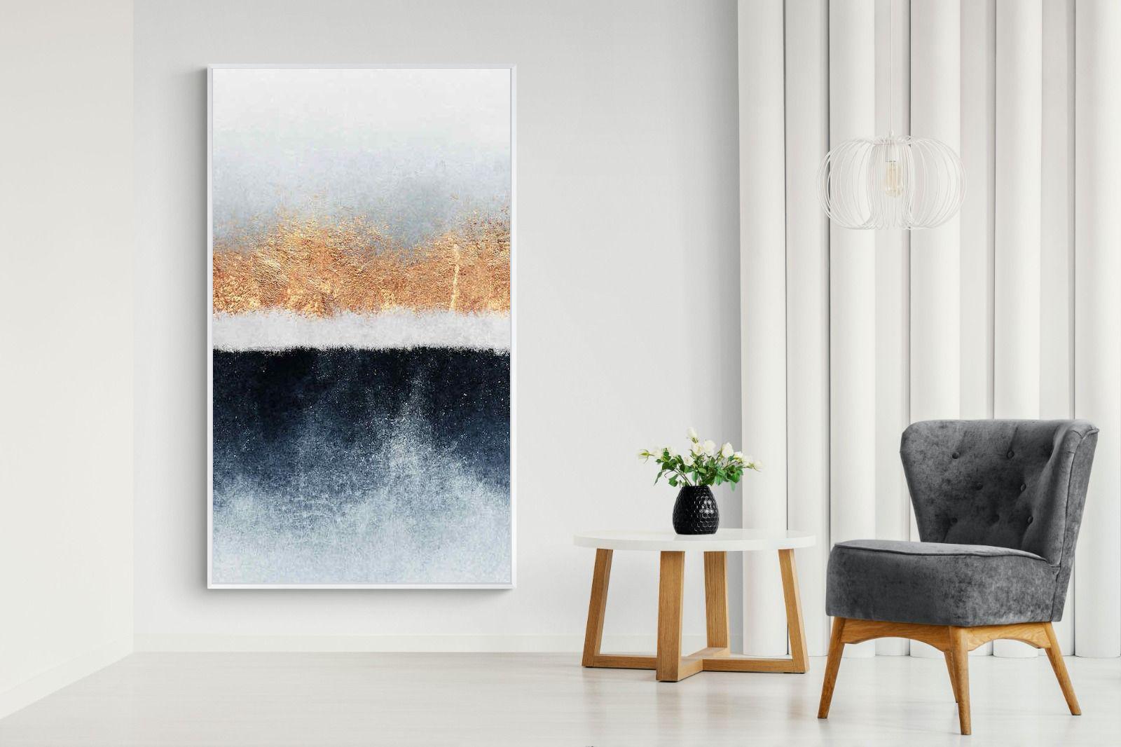 Split Horizon-Wall_Art-130 x 220cm-Mounted Canvas-White-Pixalot