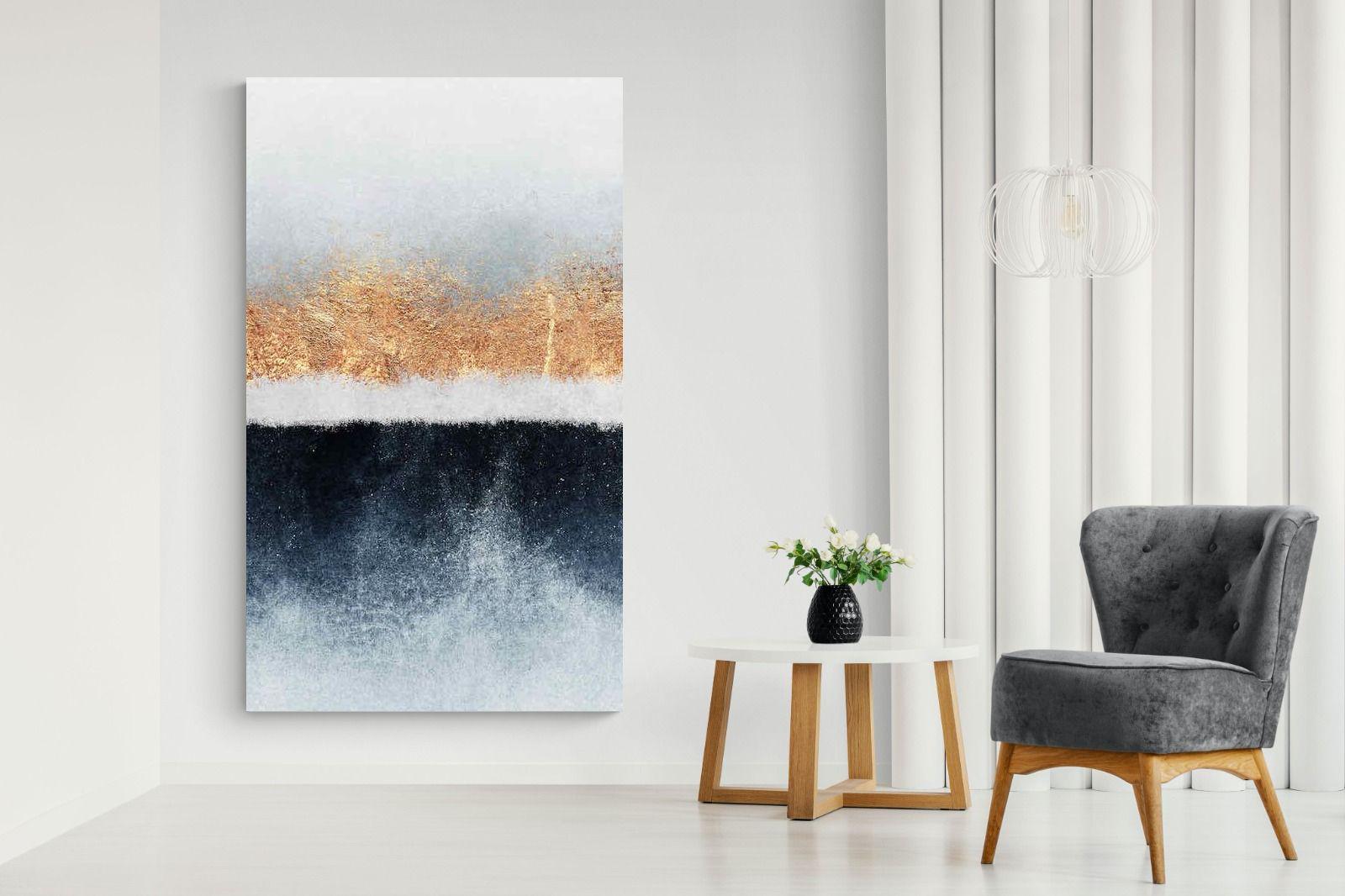 Split Horizon-Wall_Art-130 x 220cm-Mounted Canvas-No Frame-Pixalot