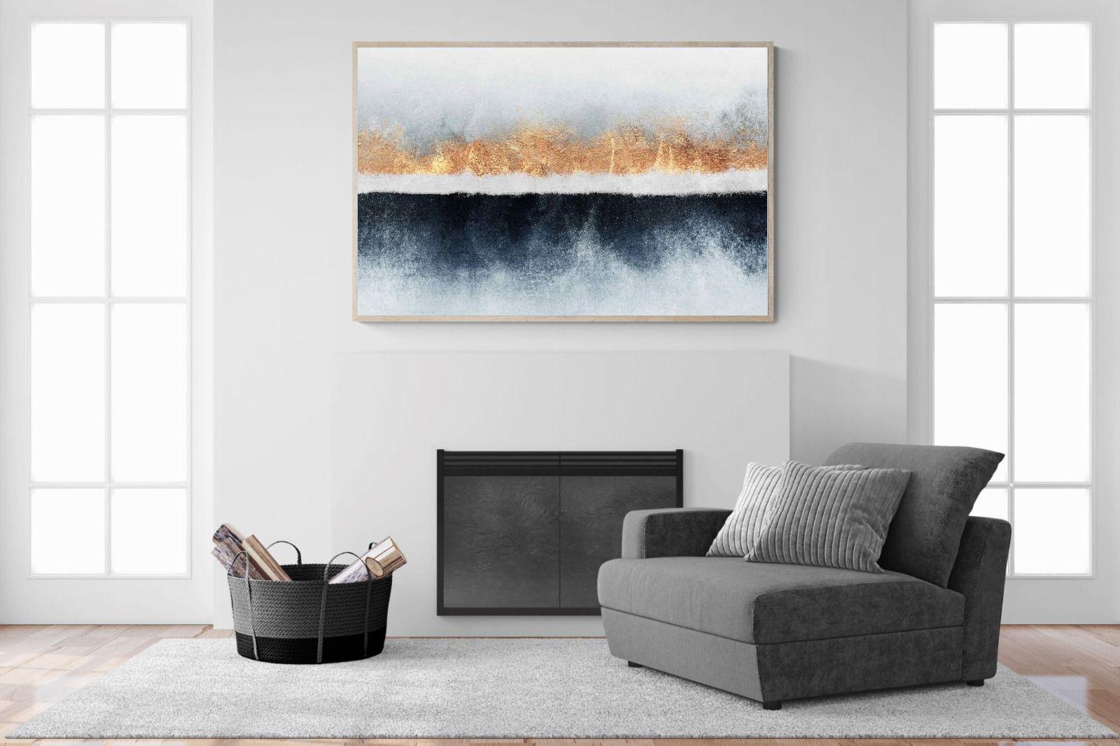 Split Horizon-Wall_Art-150 x 100cm-Mounted Canvas-Wood-Pixalot