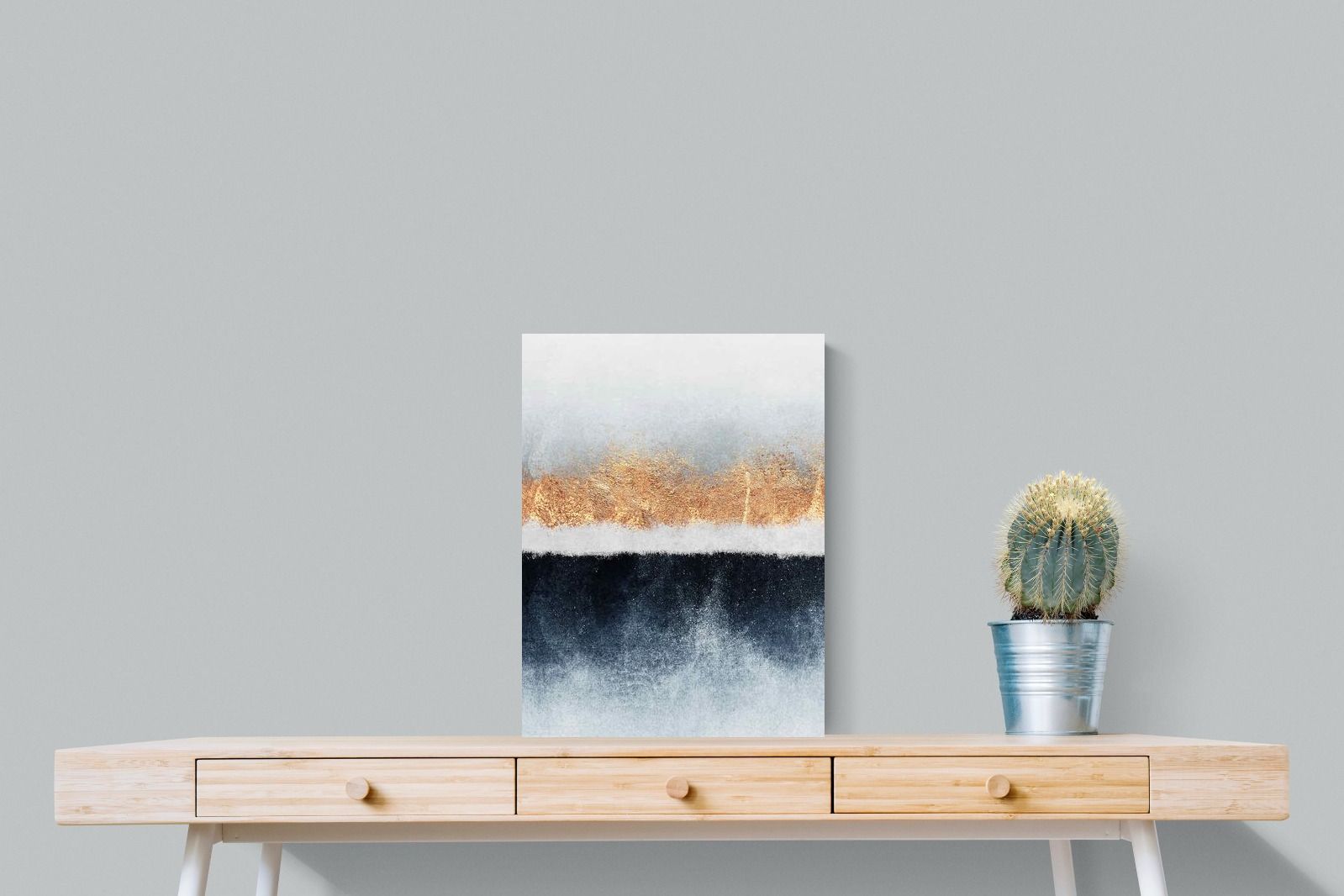 Split Horizon-Wall_Art-45 x 60cm-Mounted Canvas-No Frame-Pixalot