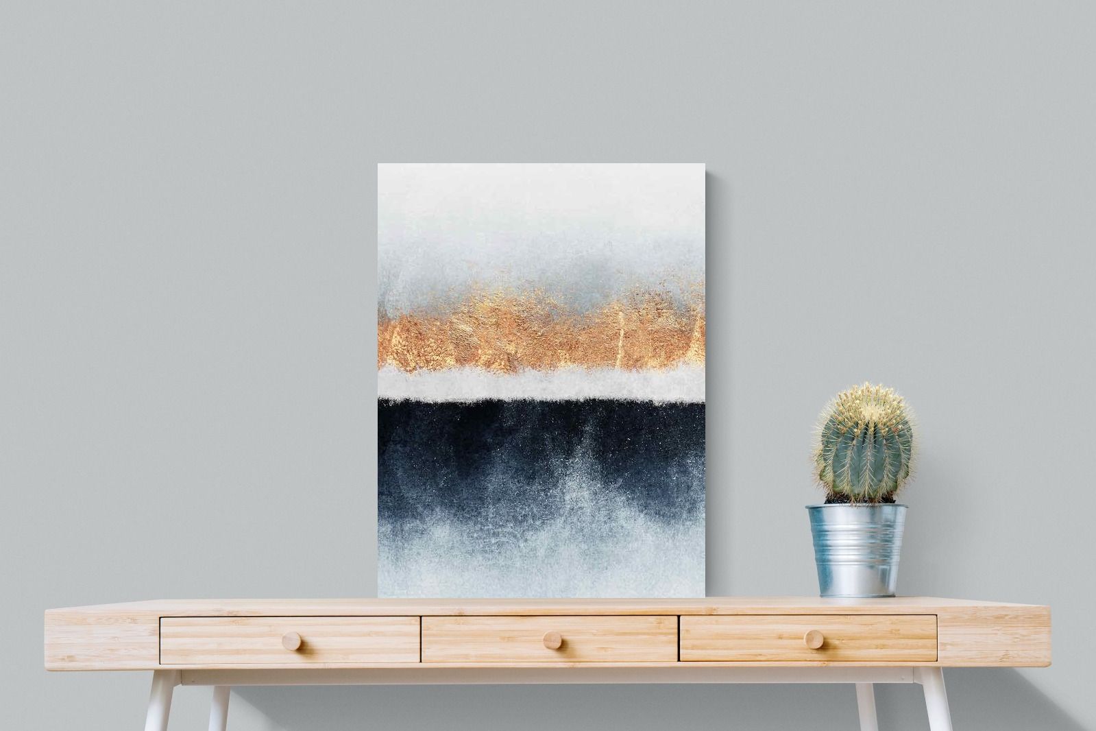 Split Horizon-Wall_Art-60 x 80cm-Mounted Canvas-No Frame-Pixalot
