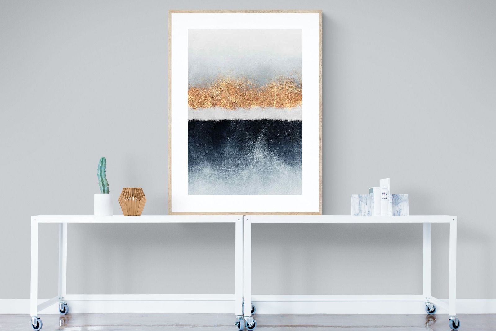 Split Horizon-Wall_Art-90 x 120cm-Framed Print-Wood-Pixalot