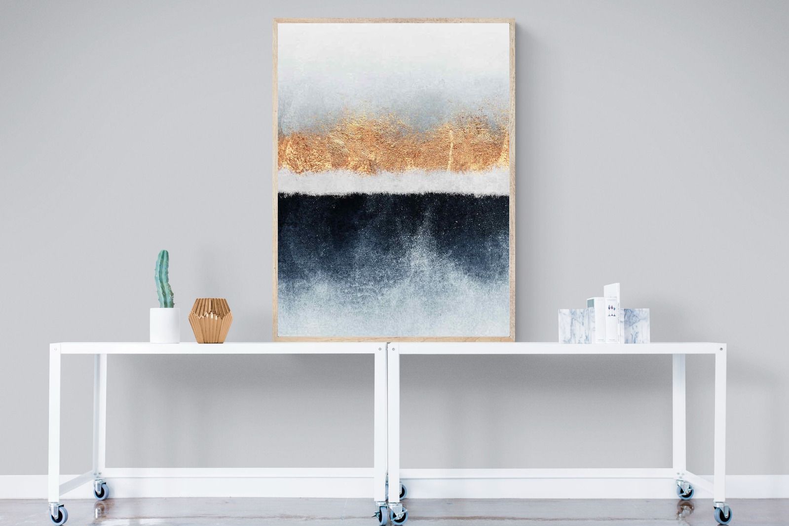 Split Horizon-Wall_Art-90 x 120cm-Mounted Canvas-Wood-Pixalot