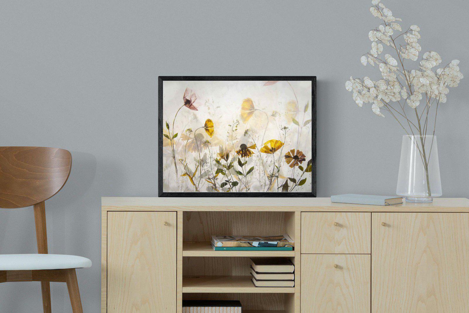 Spring Leap-Wall_Art-60 x 45cm-Mounted Canvas-Black-Pixalot