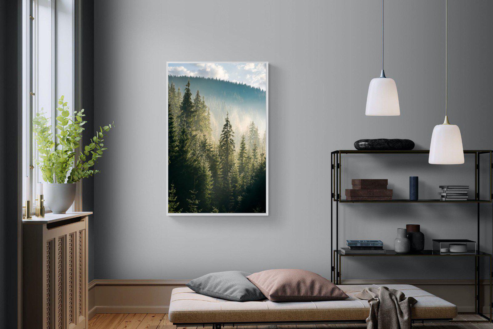 Spruce Forest-Wall_Art-100 x 150cm-Mounted Canvas-White-Pixalot