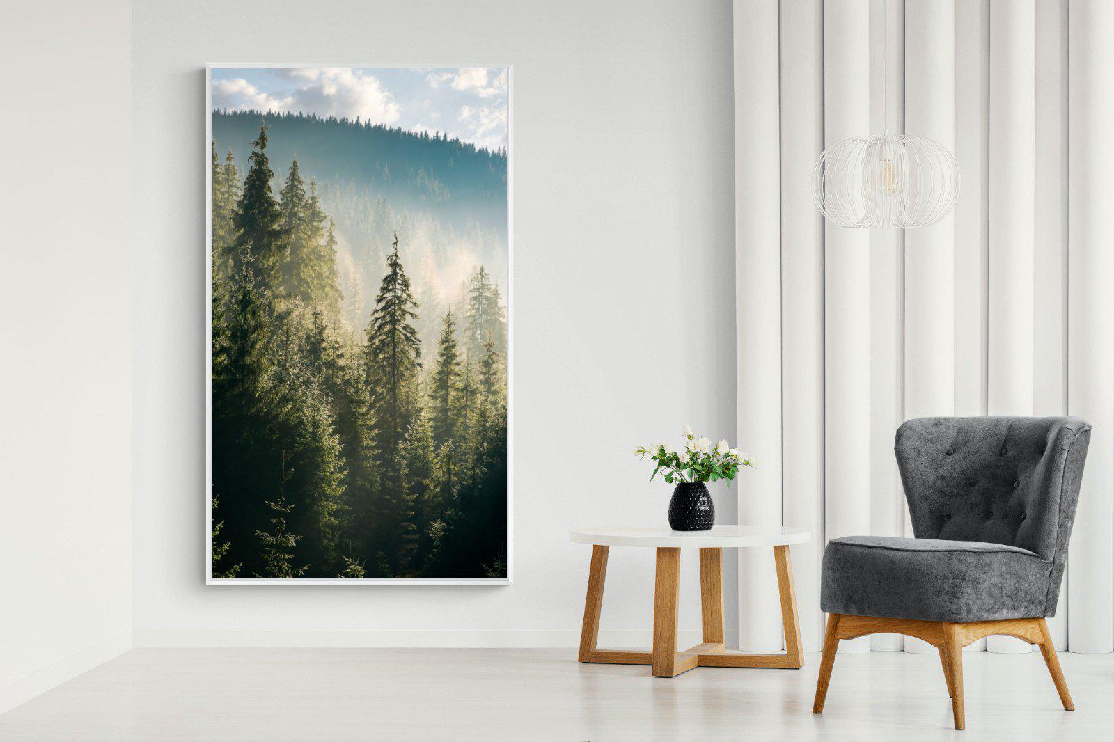 Spruce Forest-Wall_Art-130 x 220cm-Mounted Canvas-White-Pixalot