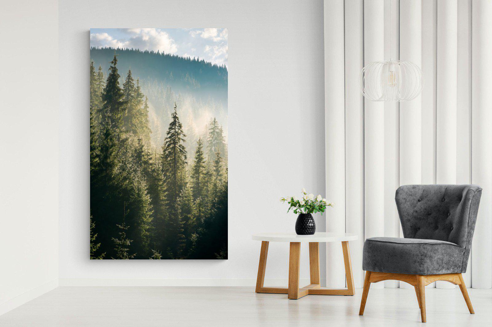 Spruce Forest-Wall_Art-130 x 220cm-Mounted Canvas-No Frame-Pixalot