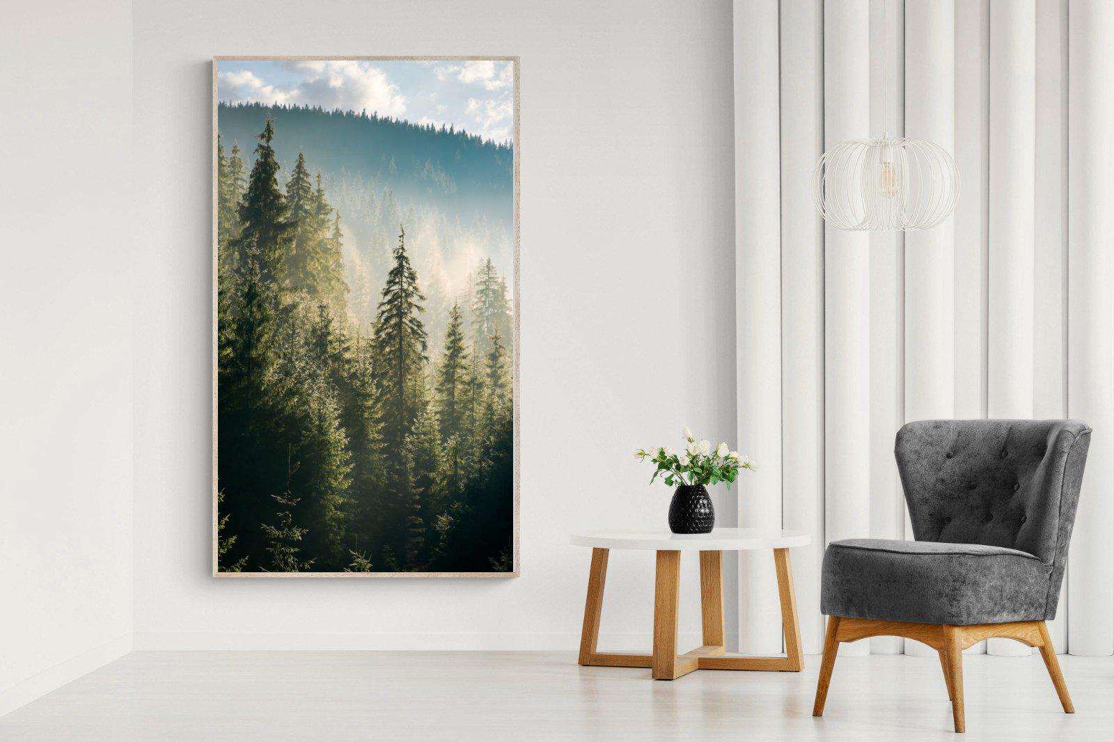 Spruce Forest-Wall_Art-130 x 220cm-Mounted Canvas-Wood-Pixalot