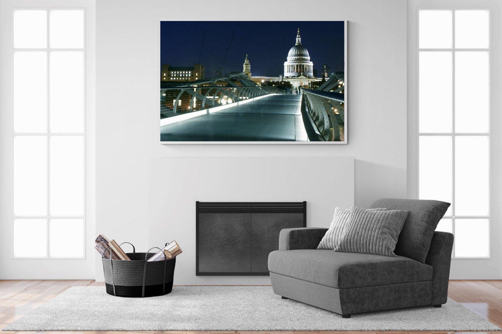 St Paul's-Wall_Art-150 x 100cm-Mounted Canvas-White-Pixalot