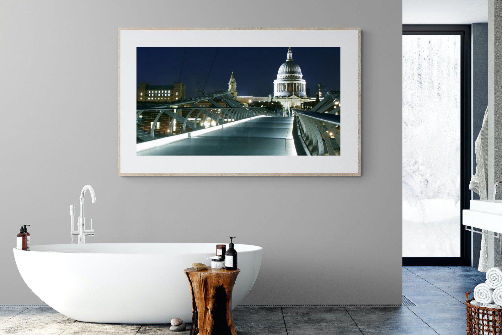 St Paul's-Wall_Art-180 x 110cm-Framed Print-Wood-Pixalot