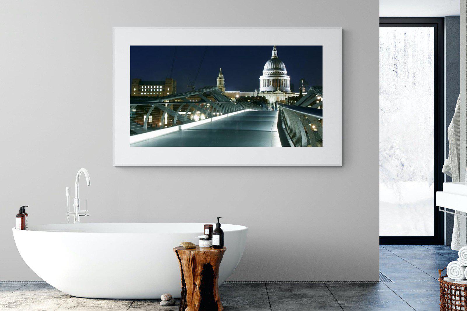 St Paul's-Wall_Art-180 x 110cm-Framed Print-White-Pixalot