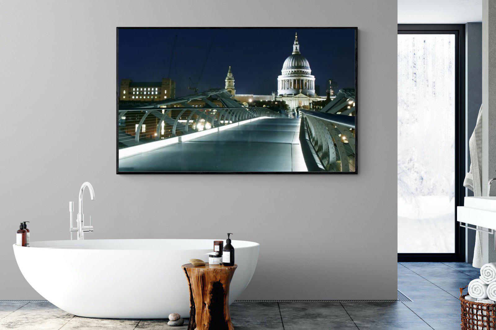 St Paul's-Wall_Art-180 x 110cm-Mounted Canvas-Black-Pixalot
