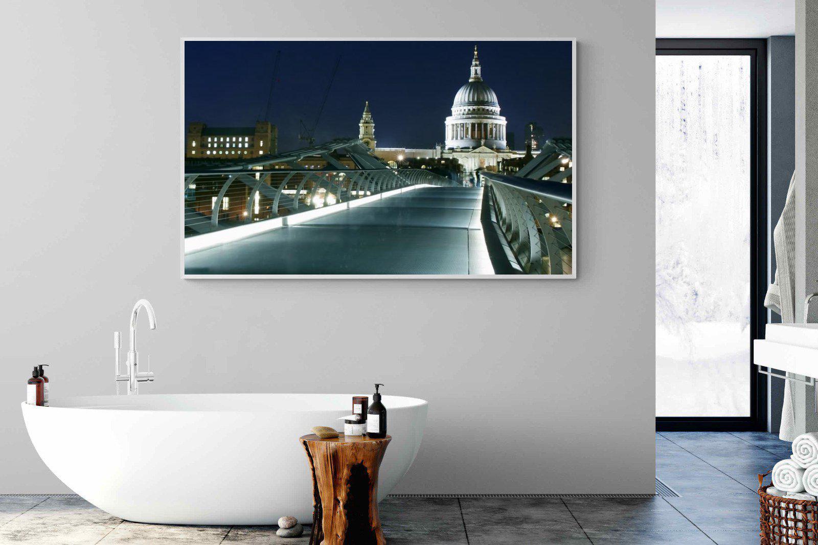 St Paul's-Wall_Art-180 x 110cm-Mounted Canvas-White-Pixalot