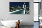 St Paul's-Wall_Art-180 x 110cm-Mounted Canvas-White-Pixalot