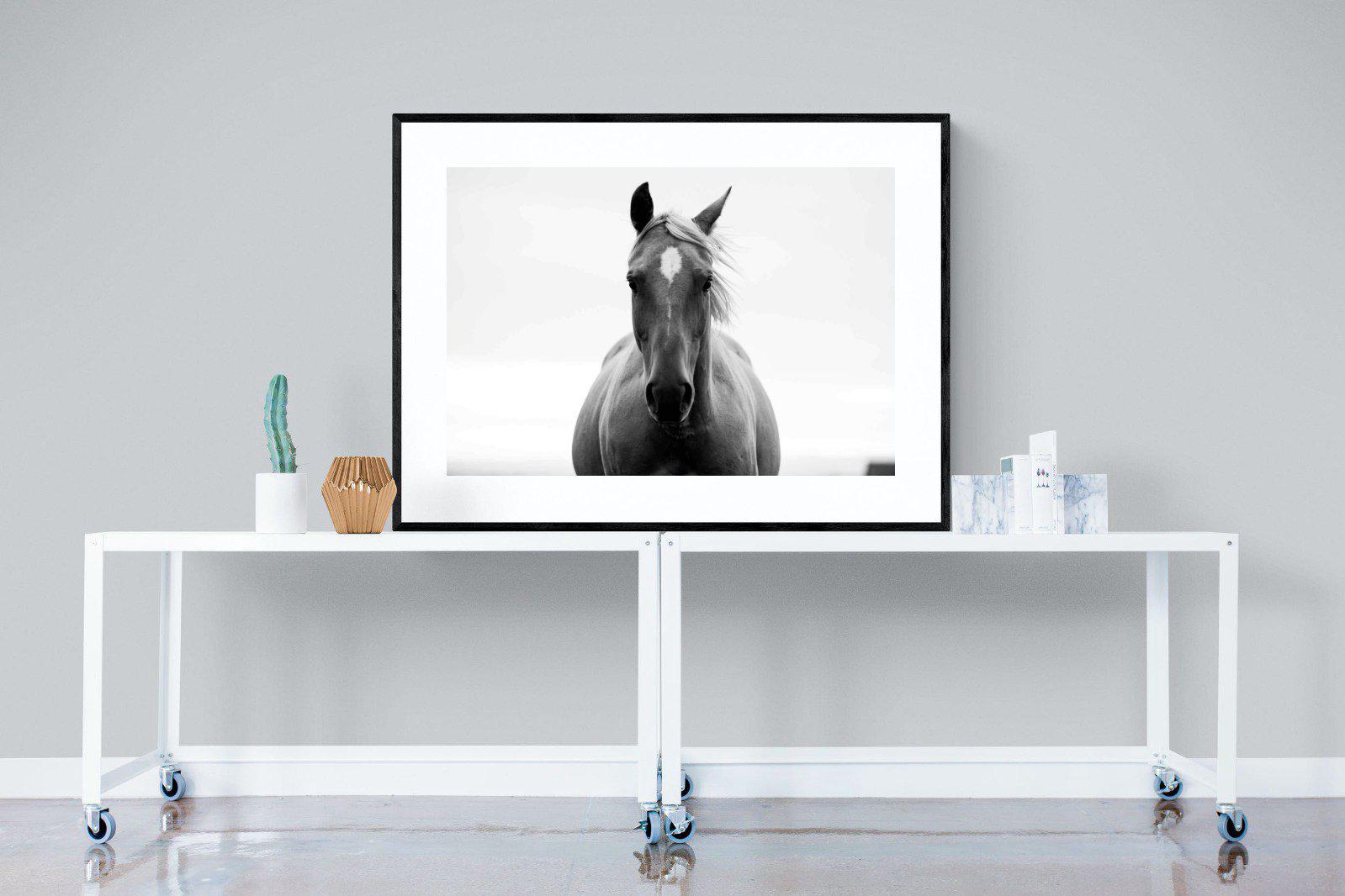 Stallion-Wall_Art-120 x 90cm-Framed Print-Black-Pixalot