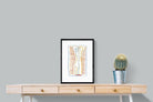 Standing Female Nude II-Wall_Art-45 x 60cm-Mounted Canvas-Black-Pixalot