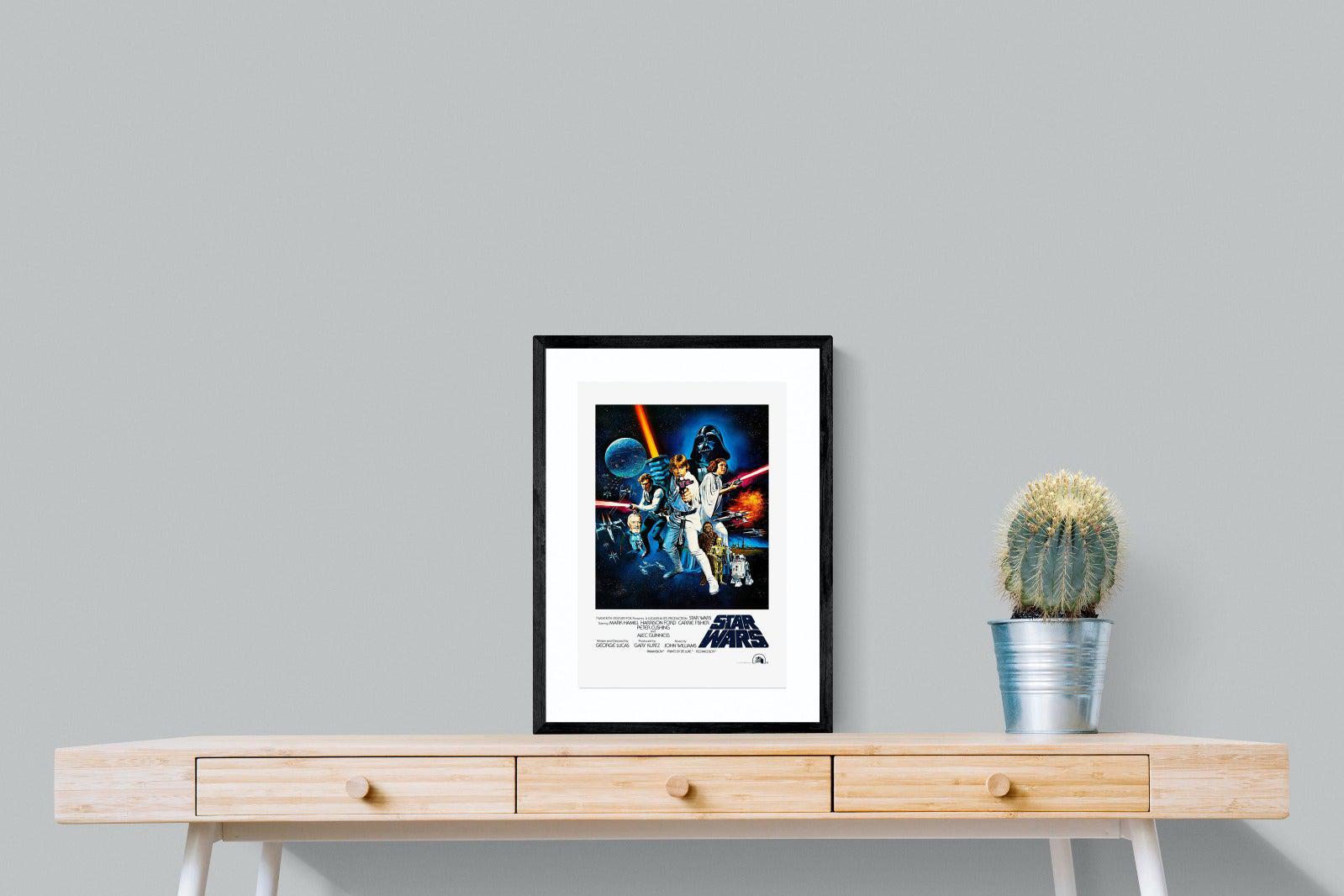 Star Wars Movie Poster-Wall_Art-45 x 60cm-Framed Print-Black-Pixalot