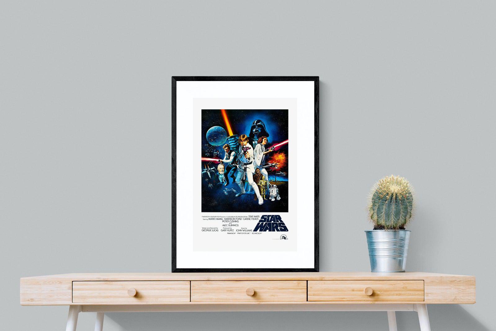 Star Wars Movie Poster-Wall_Art-60 x 80cm-Framed Print-Black-Pixalot