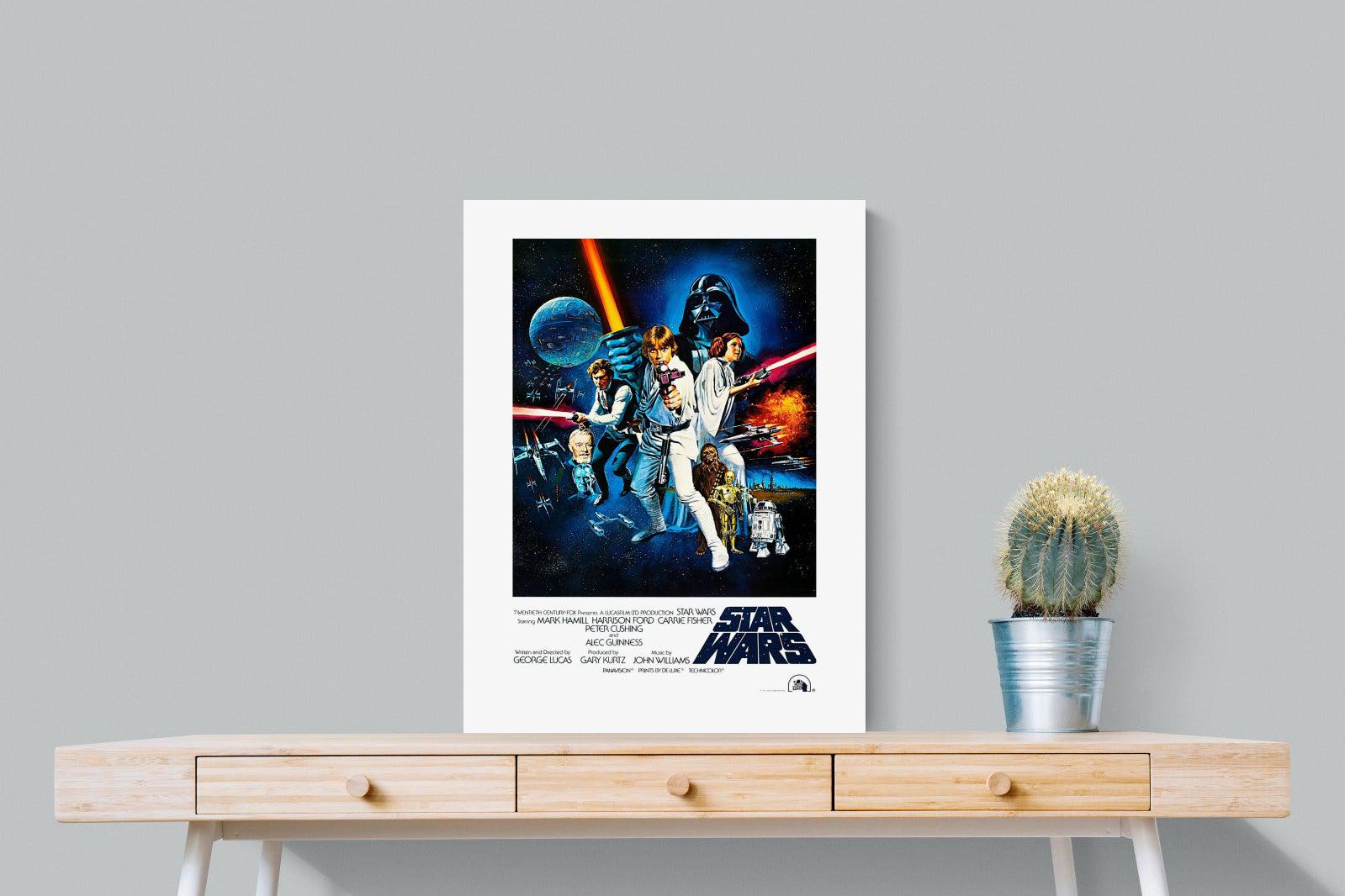 Star Wars Movie Poster-Wall_Art-60 x 80cm-Mounted Canvas-No Frame-Pixalot