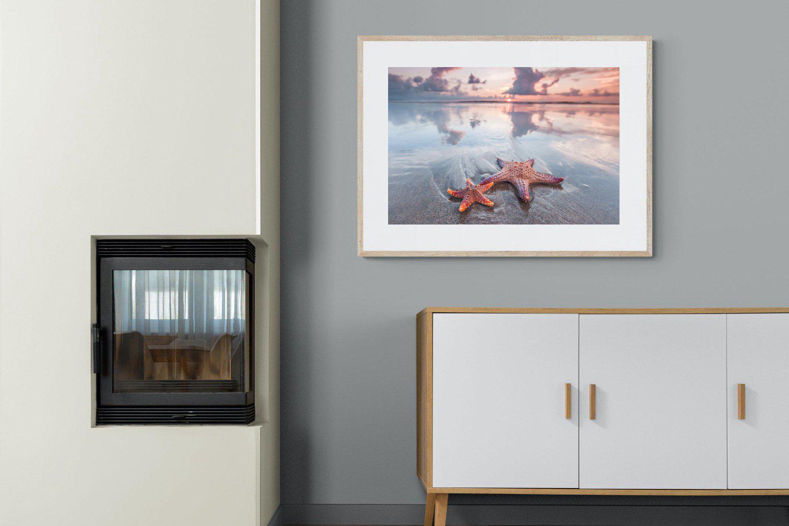 Starfish-Wall_Art-100 x 75cm-Framed Print-Wood-Pixalot