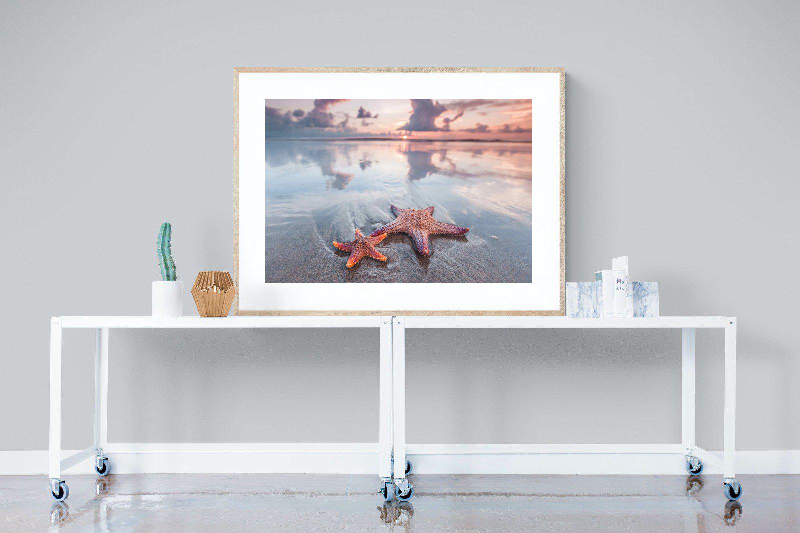 Starfish-Wall_Art-120 x 90cm-Framed Print-Wood-Pixalot