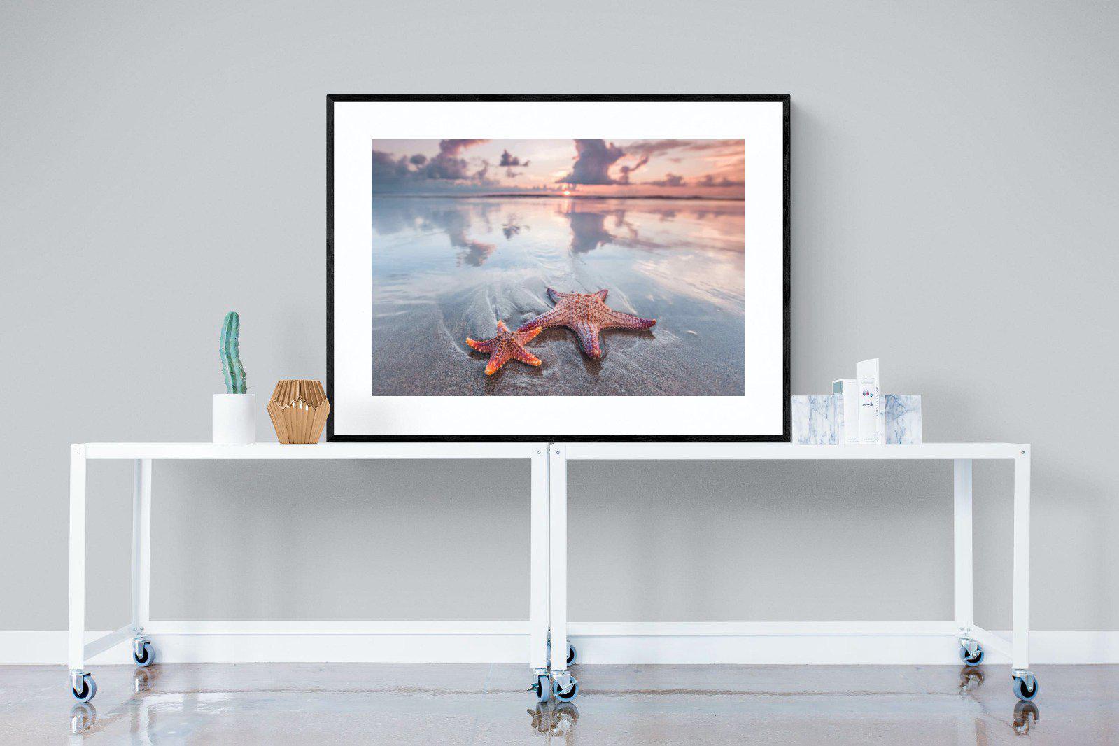 Starfish-Wall_Art-120 x 90cm-Framed Print-Black-Pixalot
