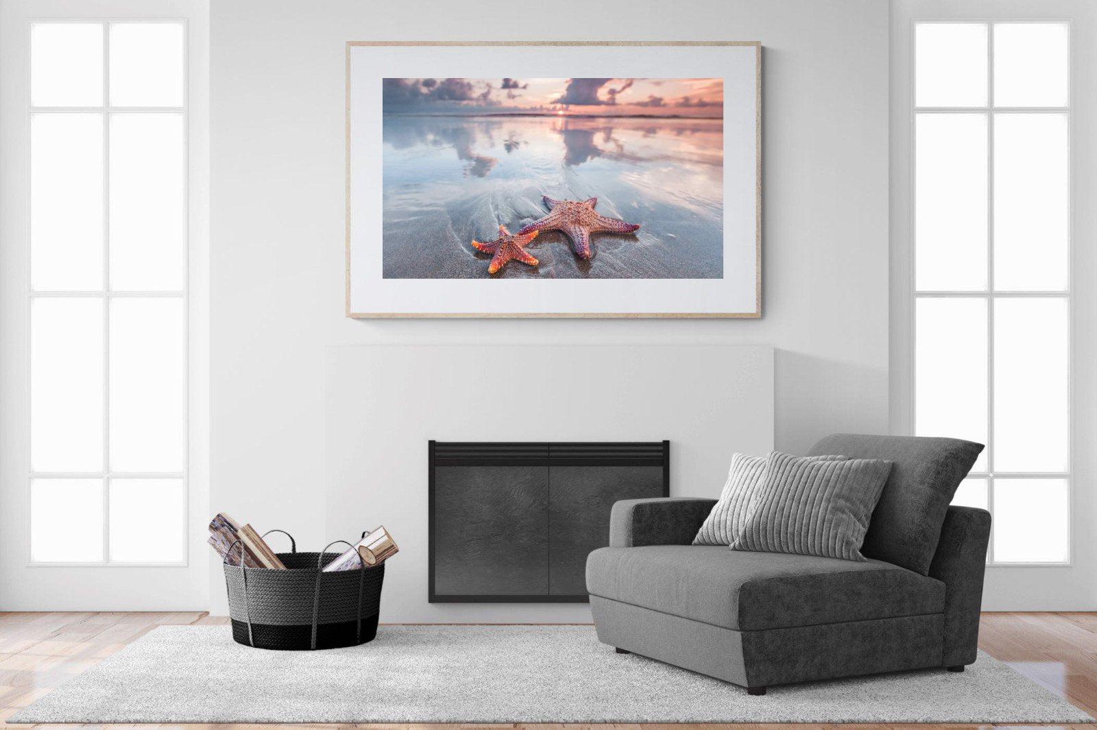 Starfish-Wall_Art-150 x 100cm-Framed Print-Wood-Pixalot