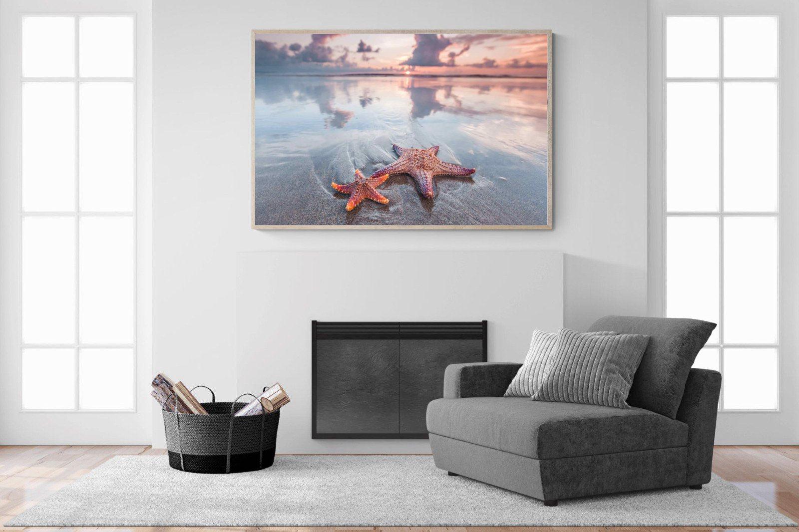 Starfish-Wall_Art-150 x 100cm-Mounted Canvas-Wood-Pixalot