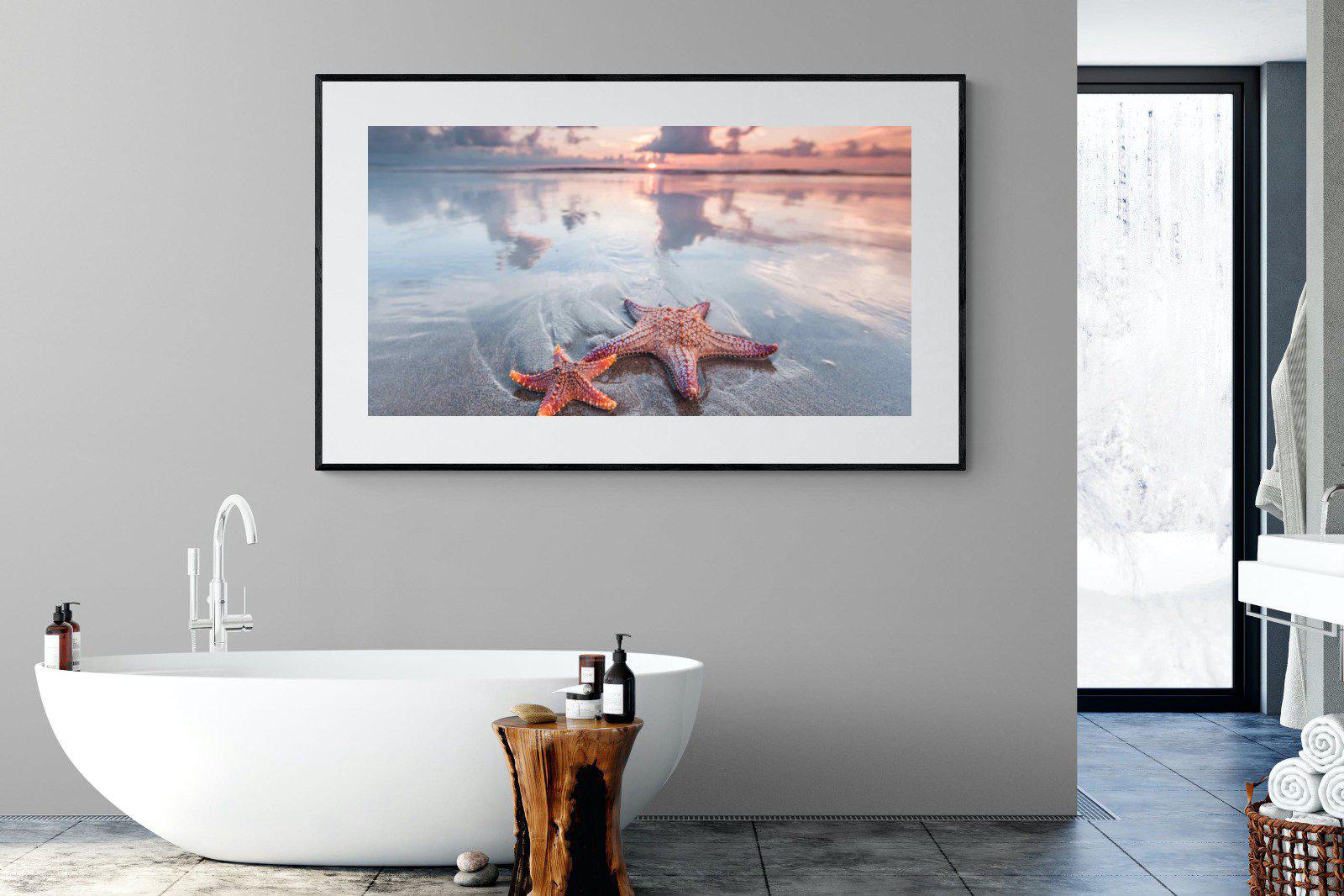 Starfish-Wall_Art-180 x 110cm-Framed Print-Black-Pixalot