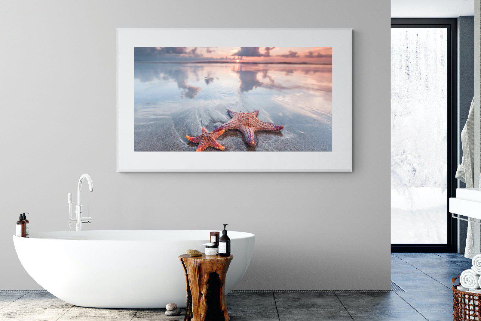 Starfish-Wall_Art-180 x 110cm-Framed Print-White-Pixalot