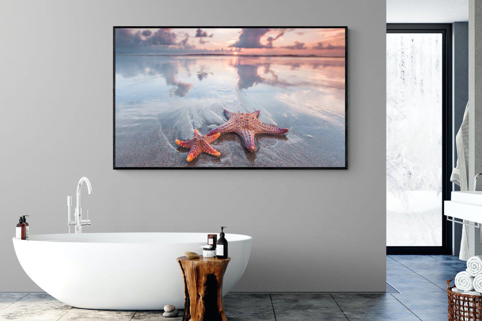 Starfish-Wall_Art-180 x 110cm-Mounted Canvas-Black-Pixalot