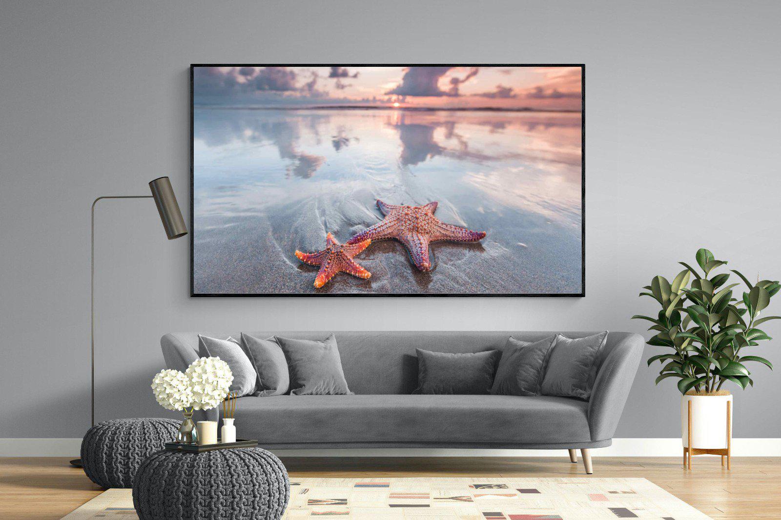 Starfish-Wall_Art-220 x 130cm-Mounted Canvas-Black-Pixalot