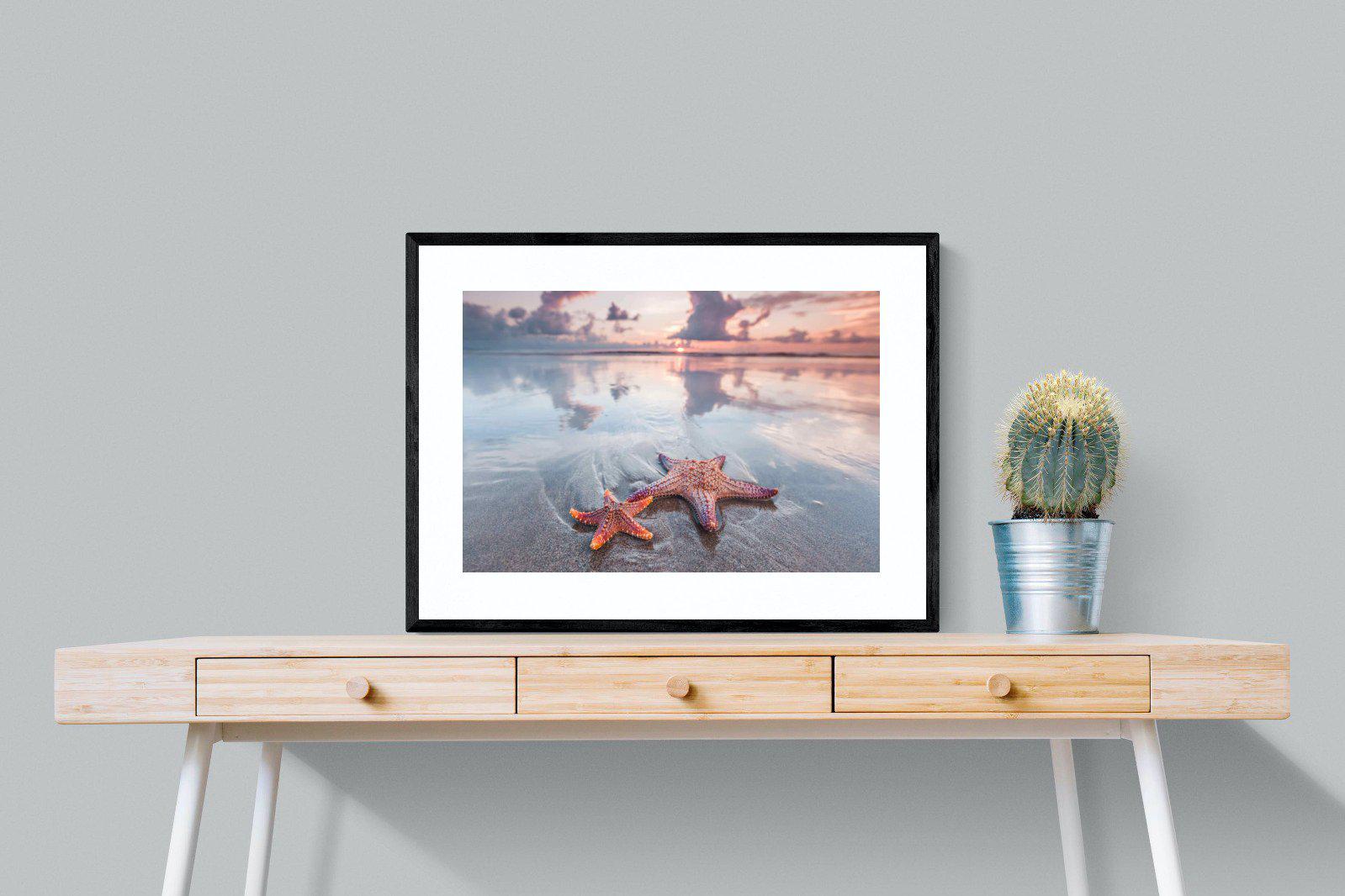Starfish-Wall_Art-80 x 60cm-Framed Print-Black-Pixalot