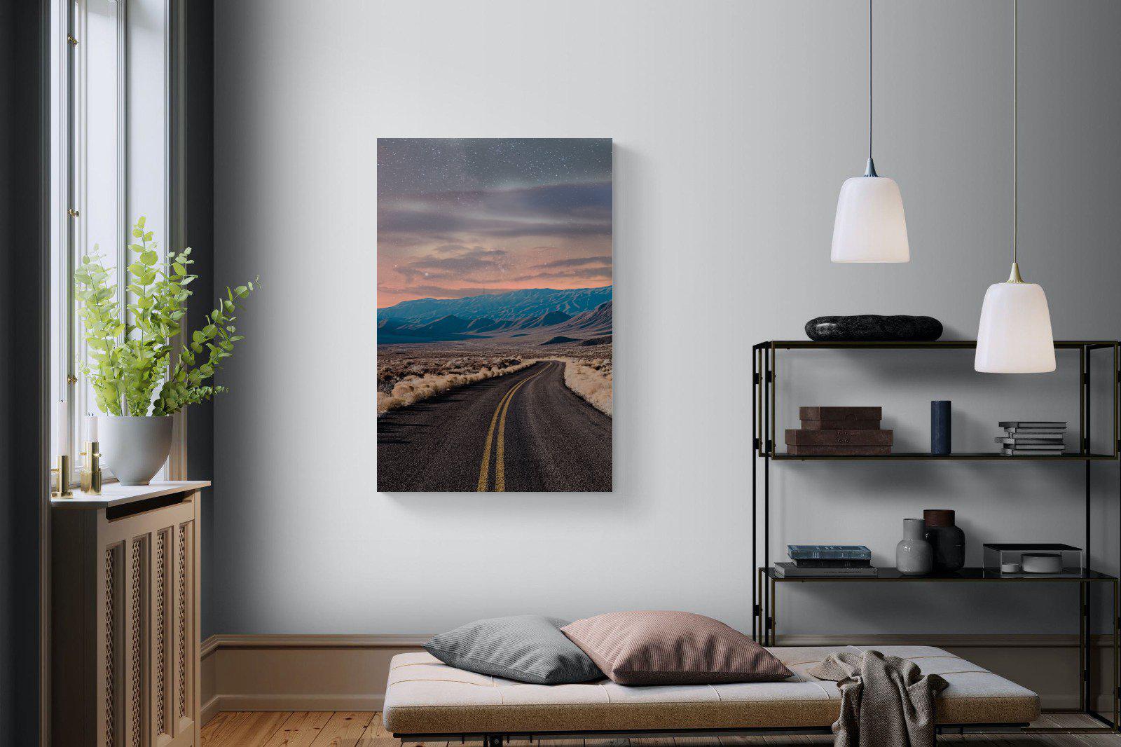Starry Road-Wall_Art-100 x 150cm-Mounted Canvas-No Frame-Pixalot