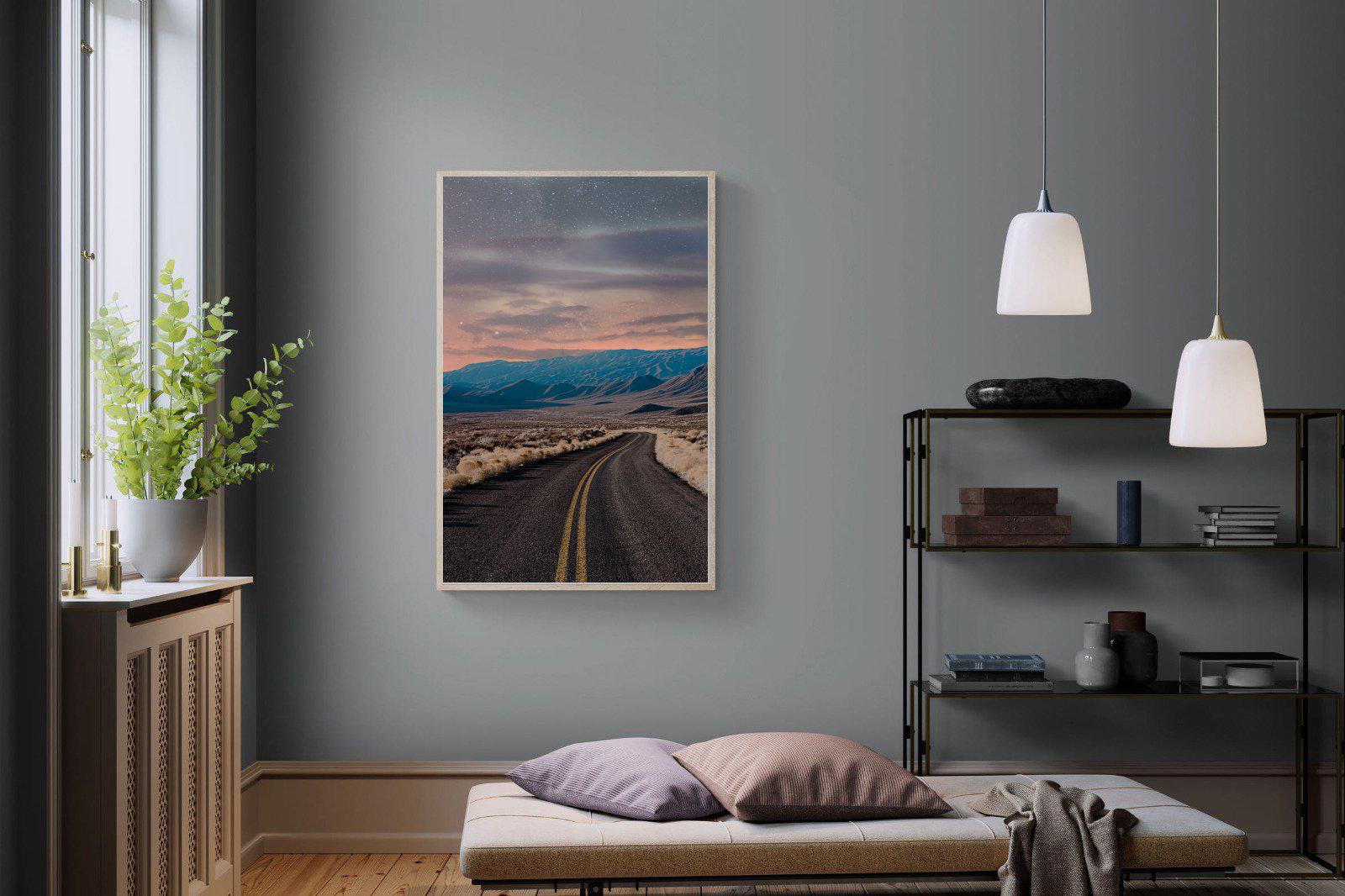 Starry Road-Wall_Art-100 x 150cm-Mounted Canvas-Wood-Pixalot