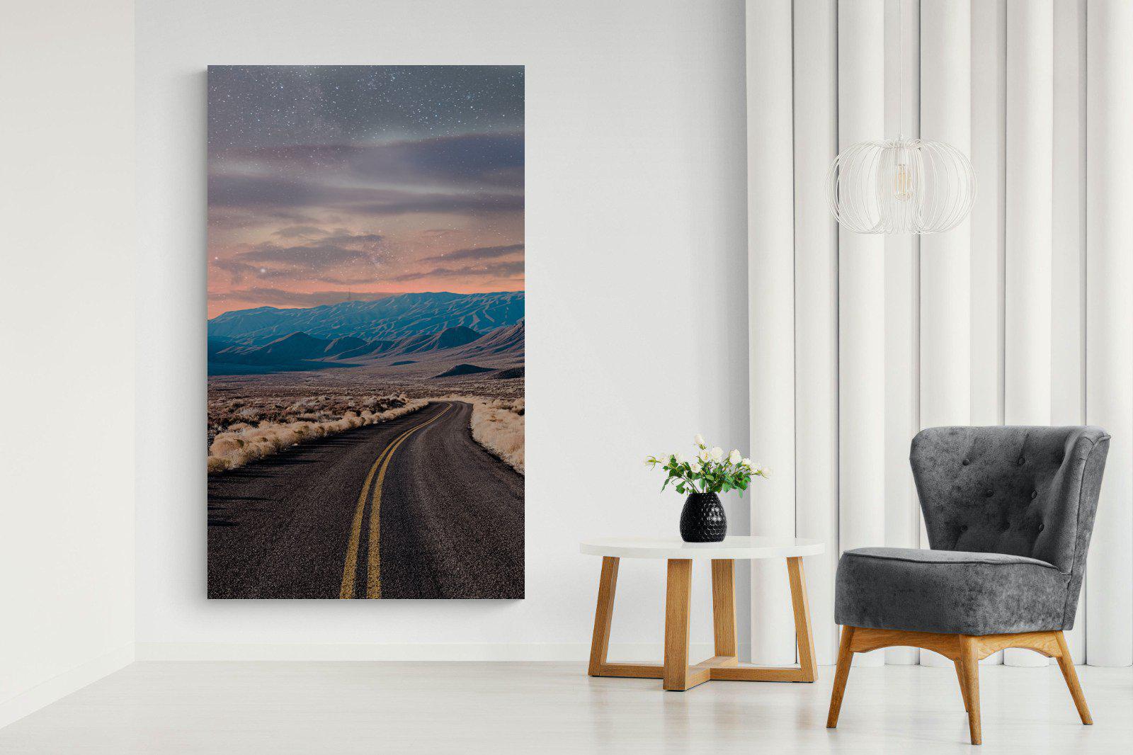 Starry Road-Wall_Art-130 x 220cm-Mounted Canvas-No Frame-Pixalot