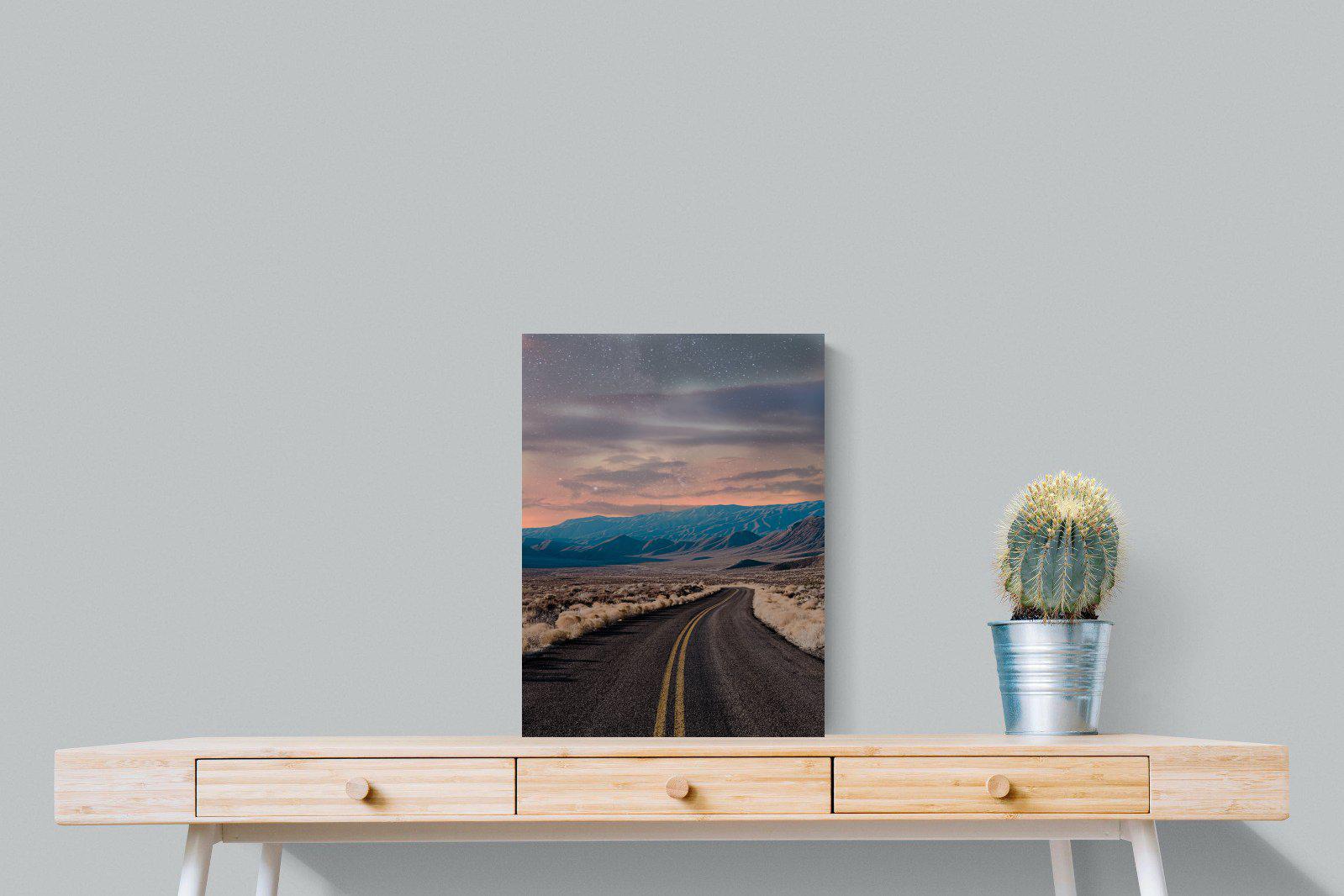 Starry Road-Wall_Art-45 x 60cm-Mounted Canvas-No Frame-Pixalot